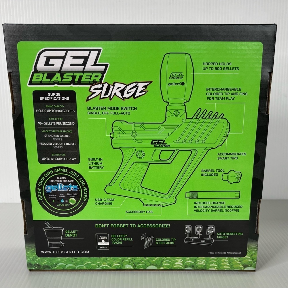 Gel Blaster Surge Water Blaster (GBS001) Includes 10,000 Gellets - Picture 2 of 6